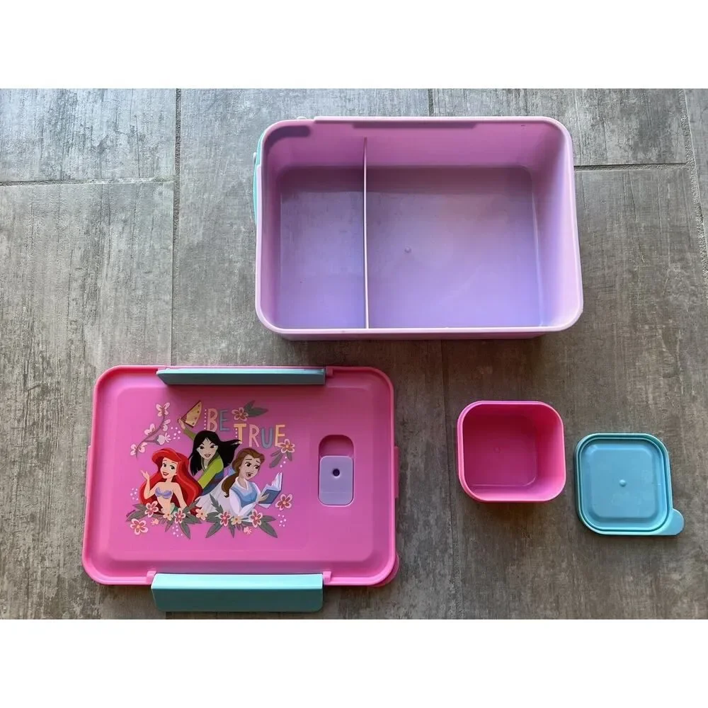 Disney Princess 3-Section Seal Food Storage Container Zak Design Lunch Bento Box
